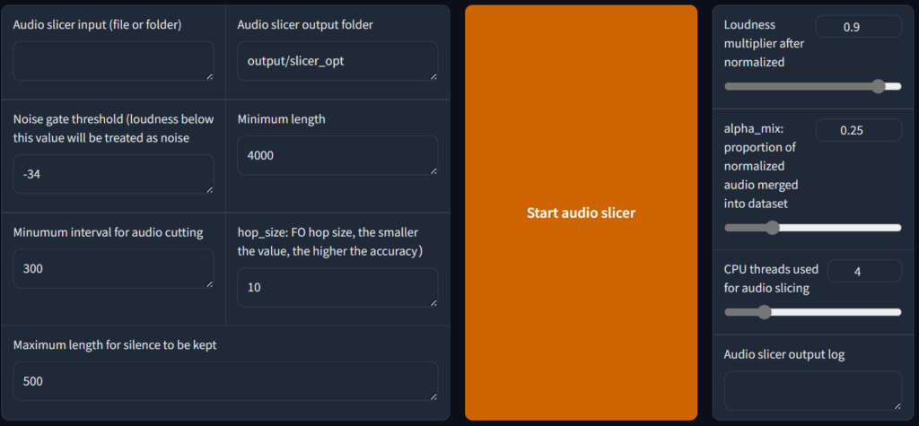 Audio slicer