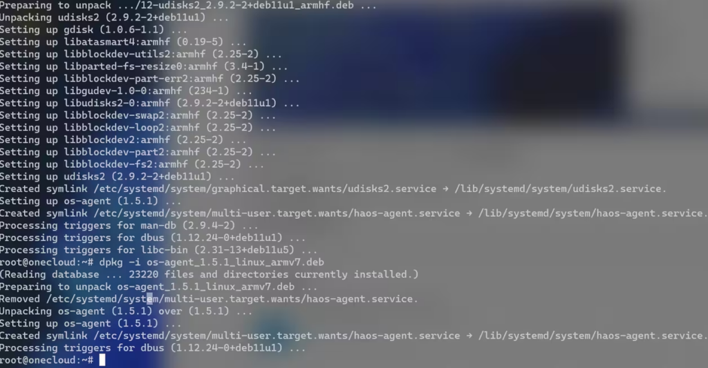 os-gent install done